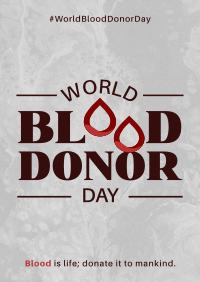 World Blood Donor Badge Poster Image Preview