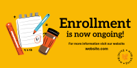 Enrollment Is Now Ongoing Twitter post Image Preview