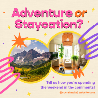 Staycation Weekend Instagram post Image Preview