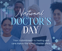 National Doctor's Day Facebook Post Design