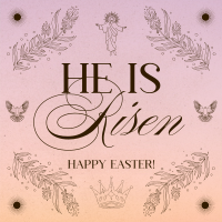 Rustic Easter Sunday Instagram post Image Preview