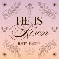 Rustic Easter Sunday Instagram Post Design