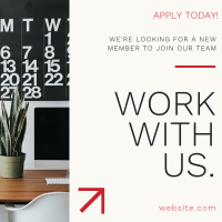 Classic Minimalist Hiring Instagram Post Preview