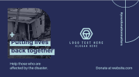 Disaster Donation Facebook event cover Image Preview