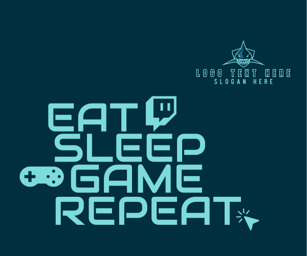 Esports Gaming Eat Sleep Game Repeat Facebook Post Design Image Preview