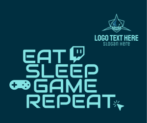 Esports Gaming Eat Sleep Game Repeat Facebook post