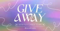 Minimalist Gradient Giveaway Facebook Ad Design