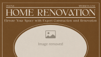 Modern Nostalgia Home Renovation Facebook Event Cover Image Preview