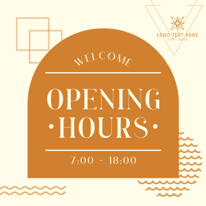 New Opening Hours Instagram post Image Preview