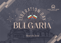 Bulgaria Liberation Day Postcard Image Preview