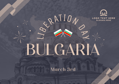 Bulgaria Liberation Day Postcard Image Preview