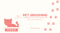 Pet Groomer YouTube cover (channel art) Image Preview