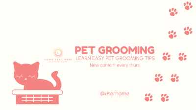 Pet Groomer YouTube cover (channel art) Image Preview