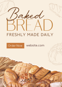 Baked Bread Bakery Poster Design