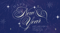 Elegant New Year Greeting Facebook event cover Image Preview