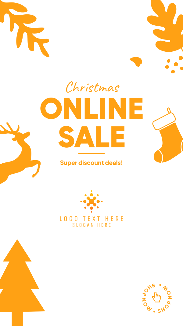 Christmas Online Sale Instagram Story Design Image Preview