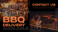Unique BBQ Delivery Facebook Event Cover Design