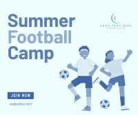 Summer Football Camp Facebook Post Design