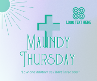 Holy Week Maundy Thursday Facebook Post Design