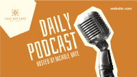Daily Podcast Cutouts Facebook Event Cover Design