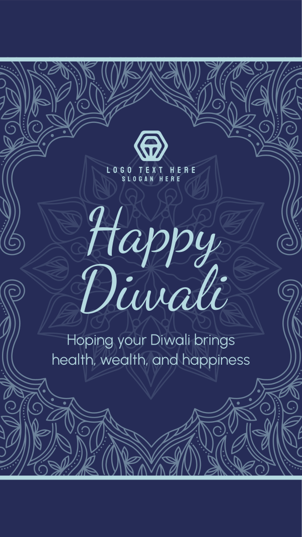Fancy Diwali Greeting Facebook Story Design
