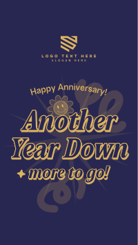 Quirky Work Anniversary TikTok Video Design