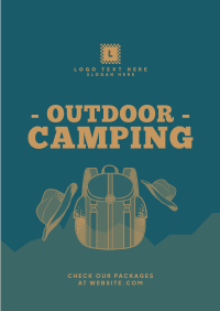 Outdoor Campsite Flyer Design