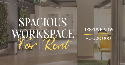 Spacious Space Rental Facebook ad Image Preview