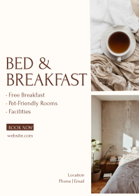 Bed and Breakfast Services Flyer Design