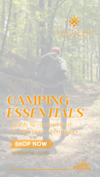 Mountain Hiking Camping Essentials Video Image Preview