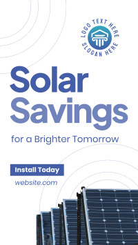 Solar Savings YouTube Short Design