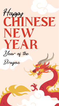 Dragon Chinese New Year Instagram story Image Preview