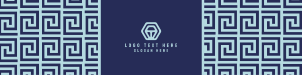 Geometric Line Pattern LinkedIn Banner Design