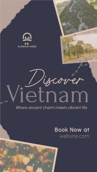 Vietnam Travel Tour Scrapbook TikTok Video Image Preview