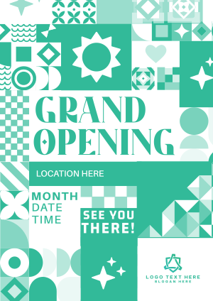 Grand Opening Blocks Flyer Image Preview