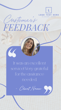 Minimalist Customer Feedback Facebook story Image Preview