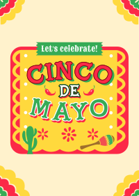 Cinco de Mayo Picado Greeting Poster Image Preview