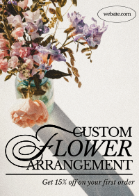Editorial Flower Service Flyer Design