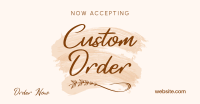 Brush Custom Order Facebook Ad Design