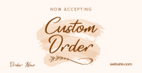 Brush Custom Order Facebook ad Image Preview