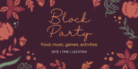 Autumn Block Party Twitter Post Image Preview