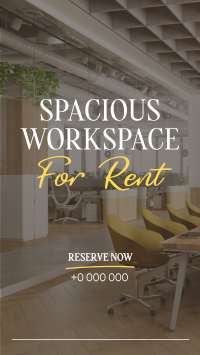 Spacious Space Rental Facebook story Image Preview