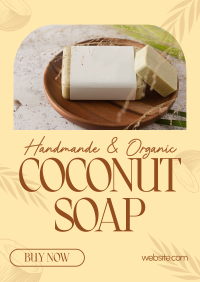 Organic Coconut Soap Poster Image Preview