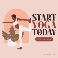 Plants & Yoga Instagram Post Design