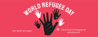 Hand Refugee Facebook Cover Design