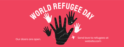 Hand Refugee Facebook cover Image Preview