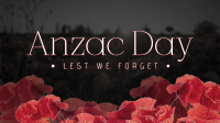 Anzac Poppies Facebook Event Cover Design