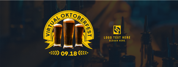 Virtual Oktoberfest Facebook Cover Design Image Preview