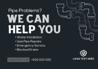 I'm your Plumbing Expert Postcard Design