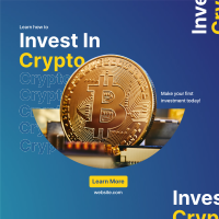 Crypto Investment Instagram Post Design